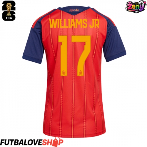 Dres Španielsko Nico Williams #17 Domáci pre Ženy MS 2026 Krátky Rukáv